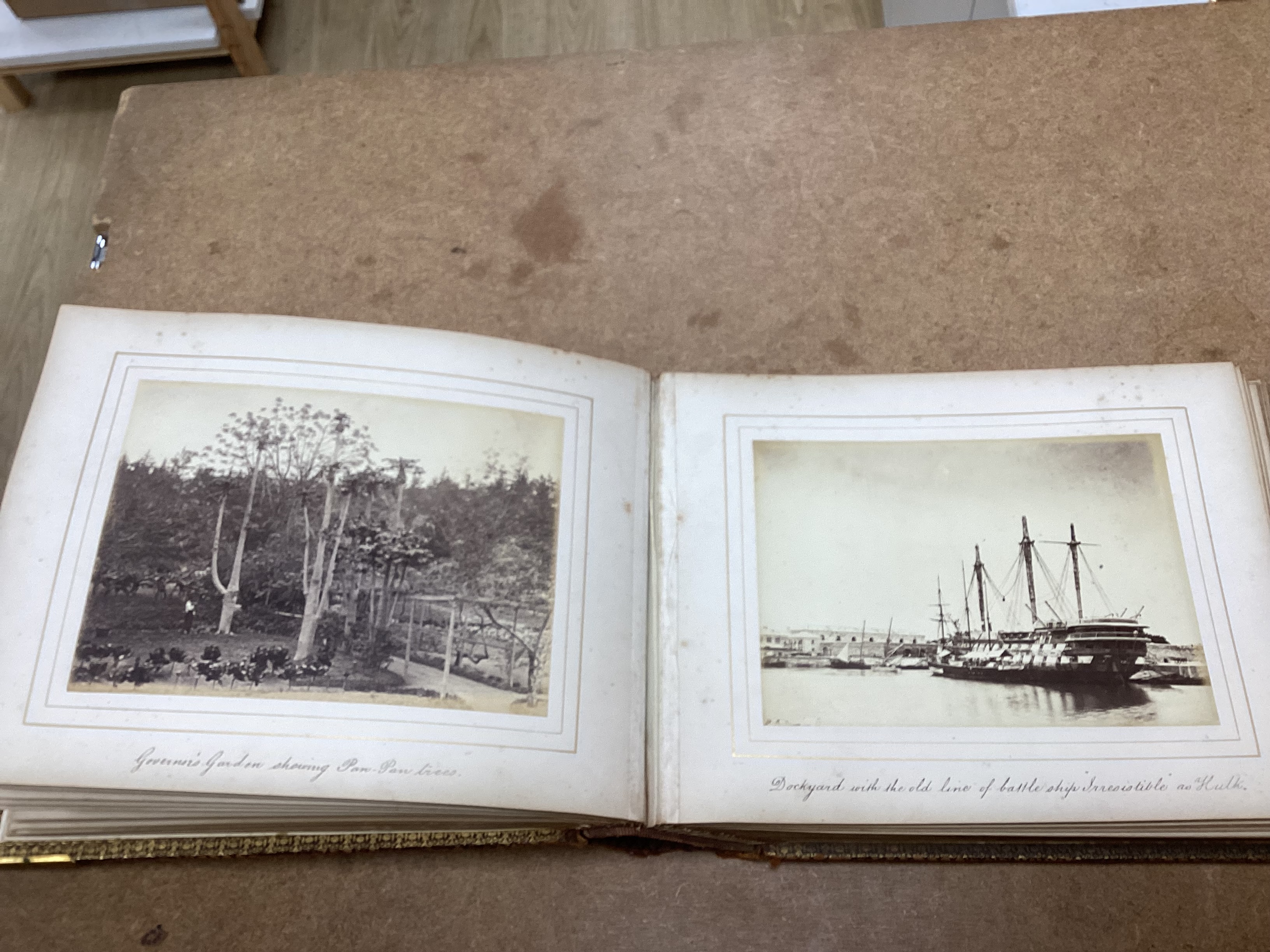 An album of photographs and ephemera relating the 1872-76 Royal Society Scientific Voyage, circa 1876, Provenance: Sotheby’s Groombridge Place sale, 15th and 16th September, 1992